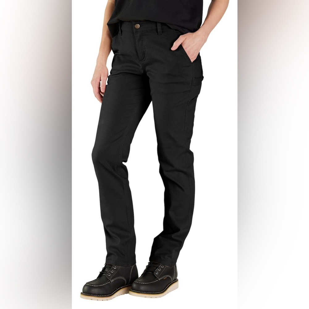 Carhartt Rugged Flex Relaxed-Fit Straight Canvas Work Pants for Ladies